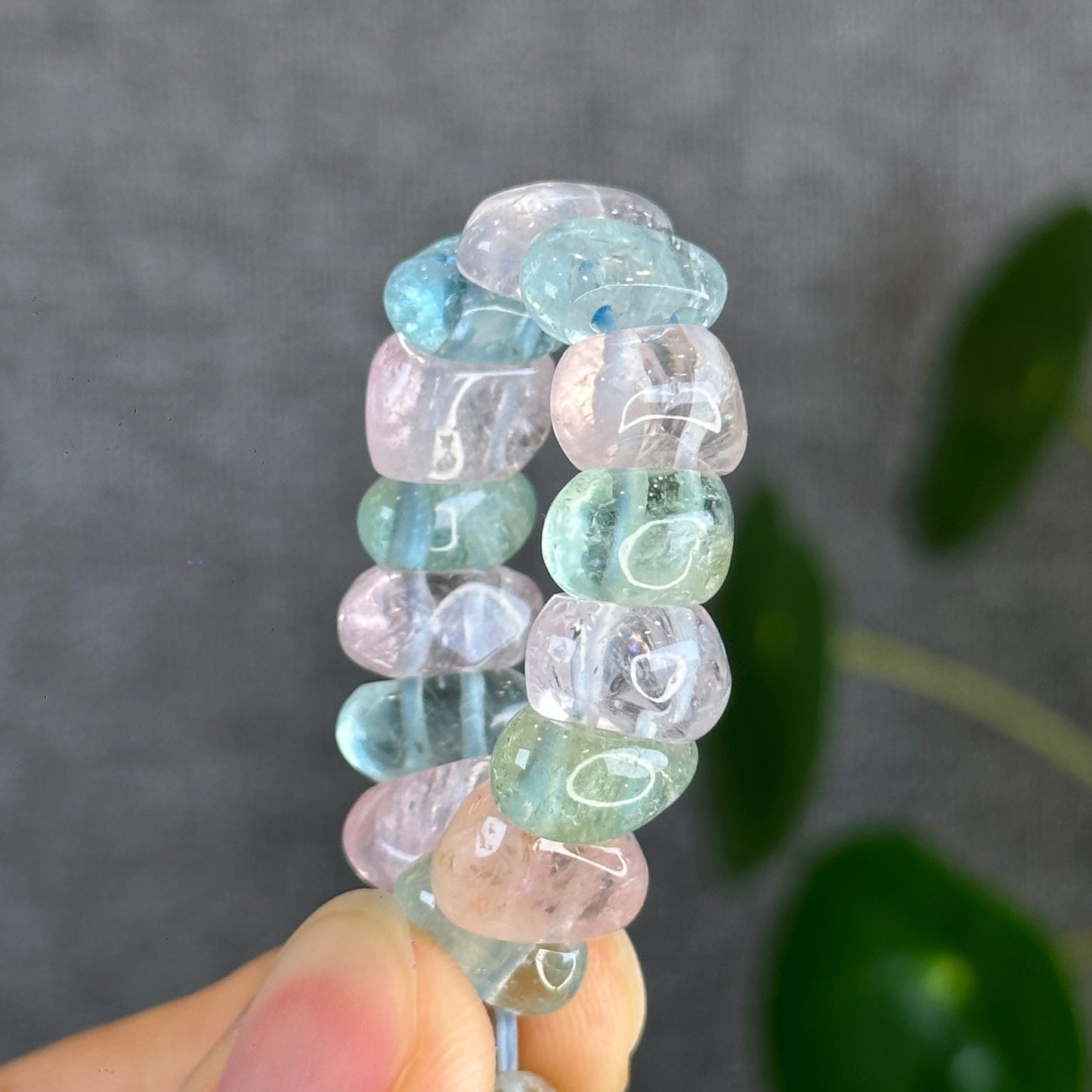Natural Beryl Mixed Cuff Bracelet from Brazil