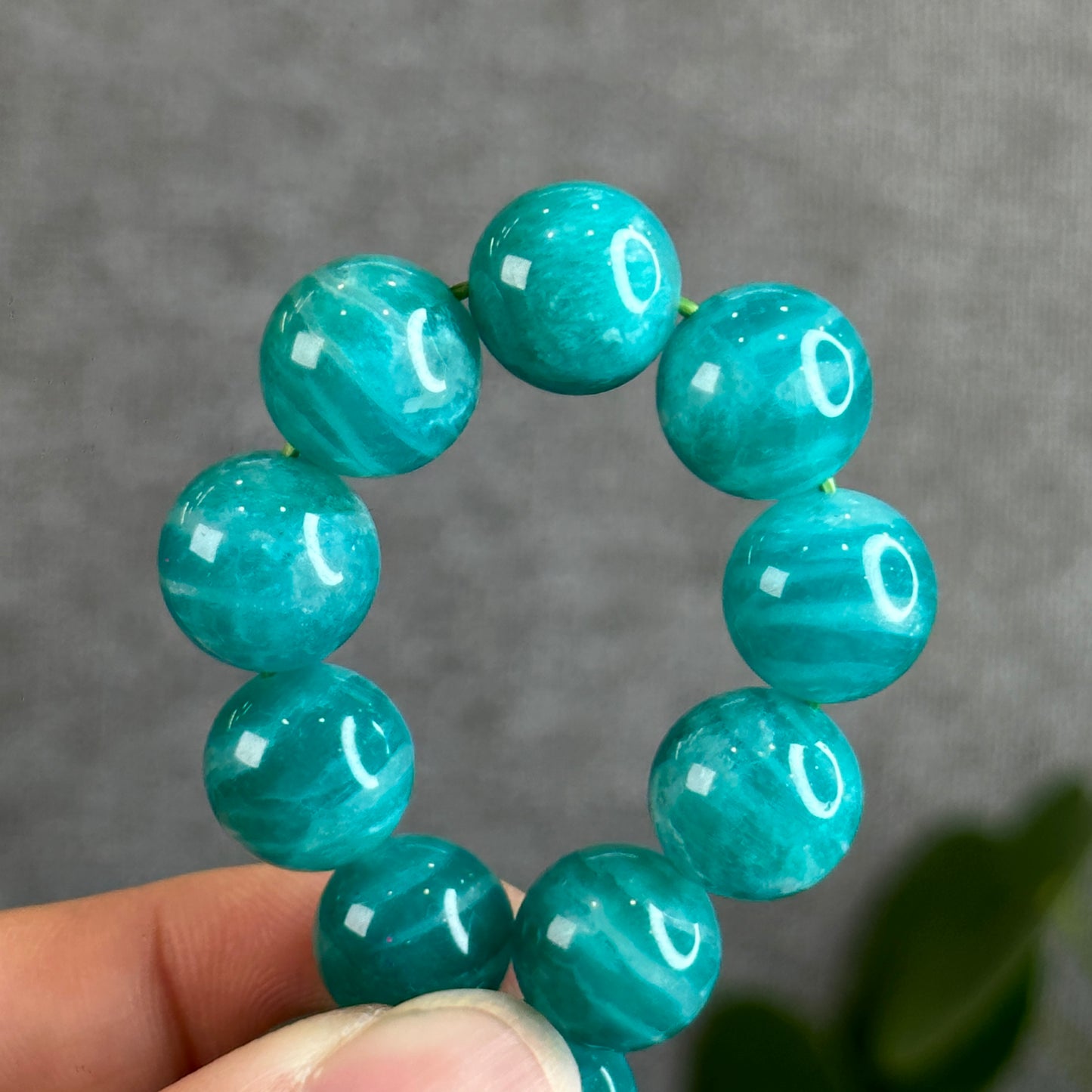 Deep Sea Russian Amazonite Bracelet Size 12 mm