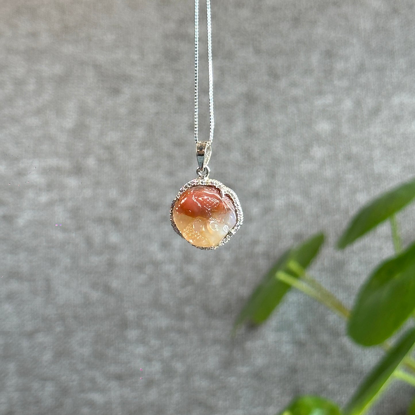 Pendentif Agate Poissons Petit