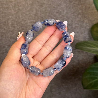 Dumortierite Pixiu Bracelet