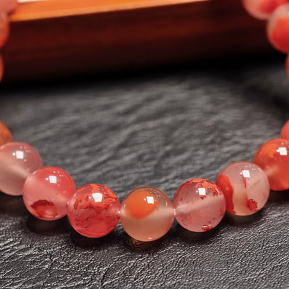 Natural Nan Hong Agate Bracelet Size 8.5 mm