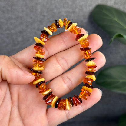 Multi Colour Amber Bracelet Size