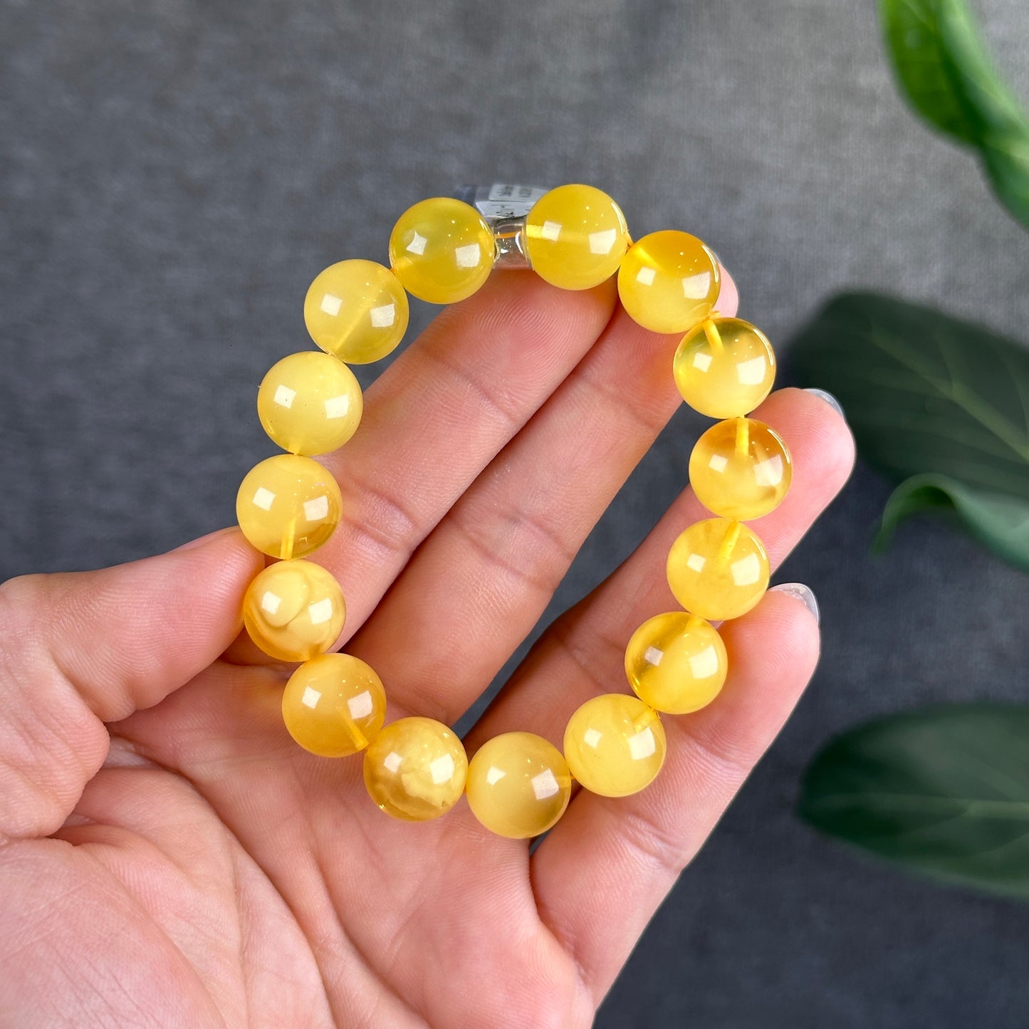 Golden Amber Bracelet Size 12.5 mm