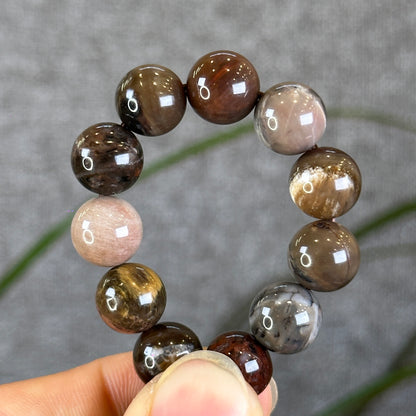 Natural Wood Fossil Bracelet Size 10 mm