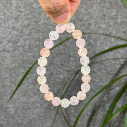 Bracelet Morganite Taille 9 mm