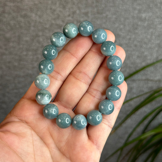 Natural Jadeite Jade Bracelet Size 12 mm
