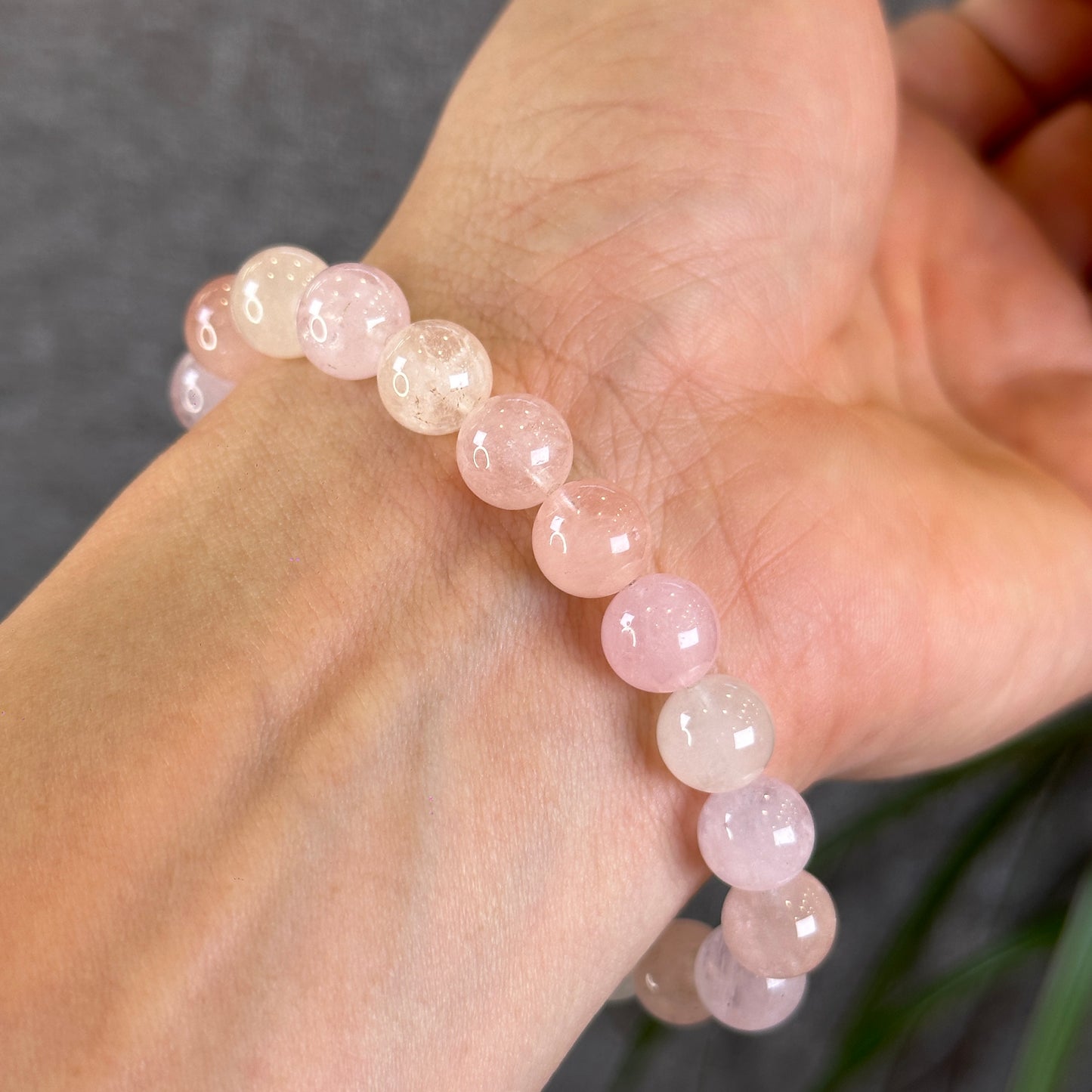 Bracelet Morganite Taille 9 mm