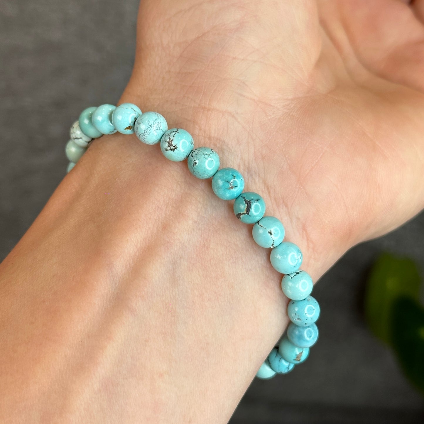 Natural Turquoise Bracelet Size 6.3 mm