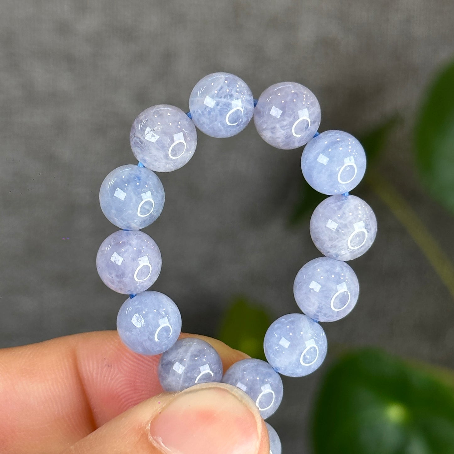 Blue Rose Quartz Bracelet Size 9 mm