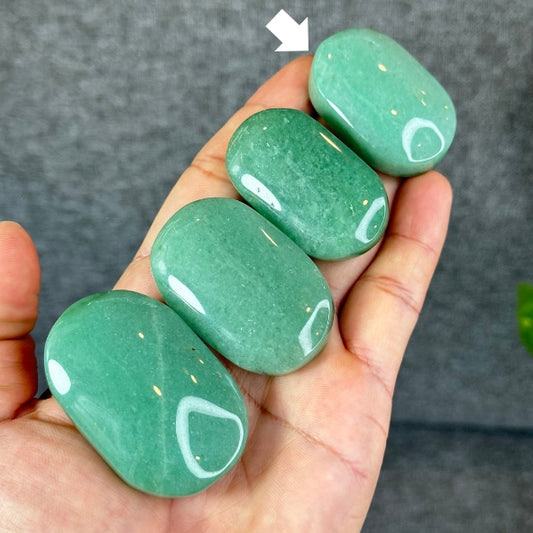 Natural Aventurine Palm Stone