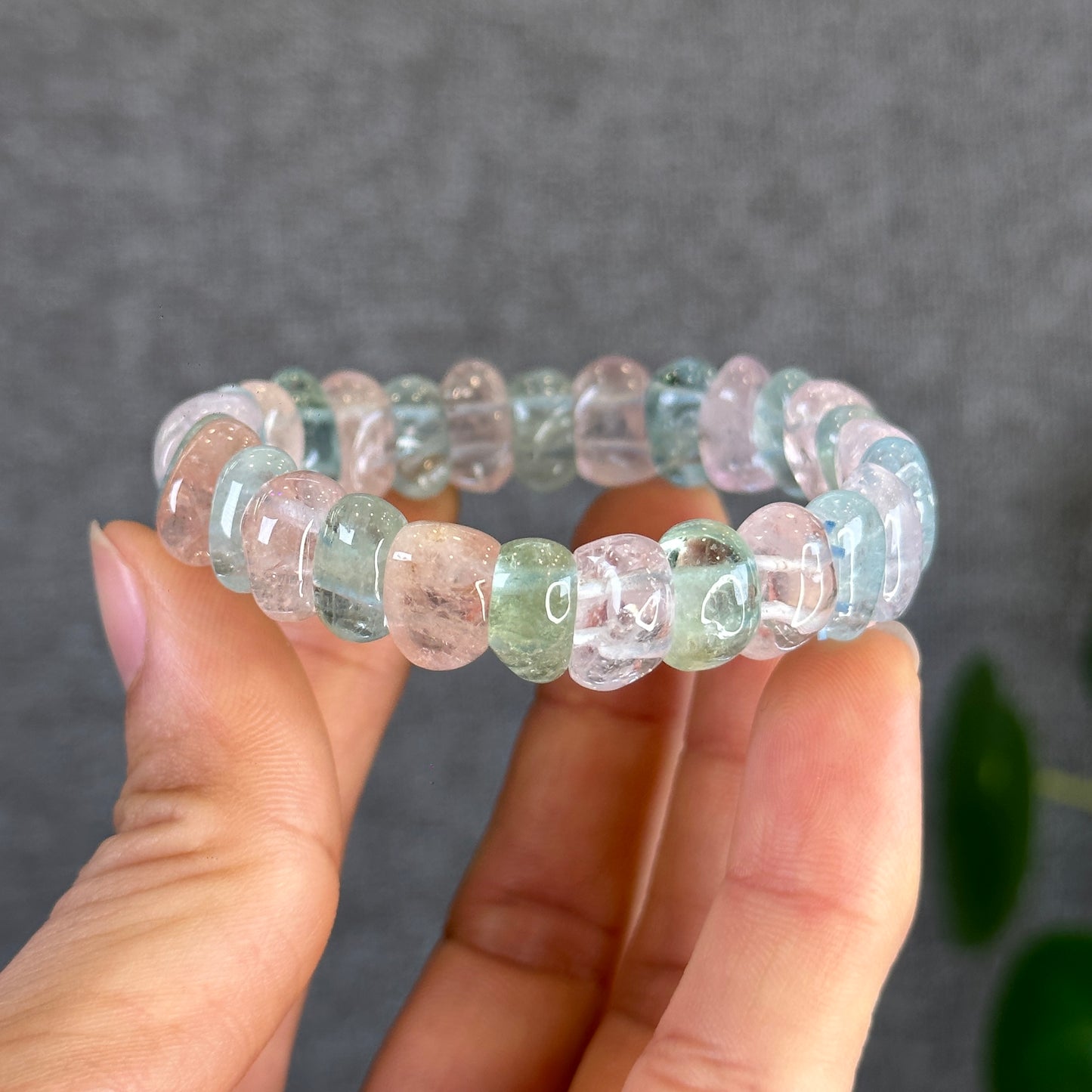 Natural Beryl Mixed Cuff Bracelet from Brazil