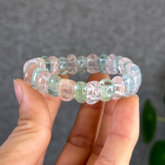 Natural Beryl Mixed Cuff Bracelet from Brazil