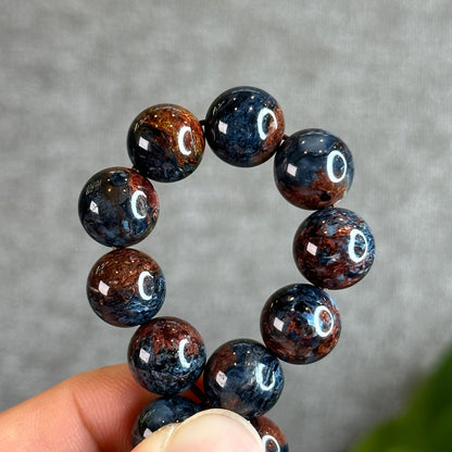 Burgundy Blue Pietersite Bracelet size 11.3 mm