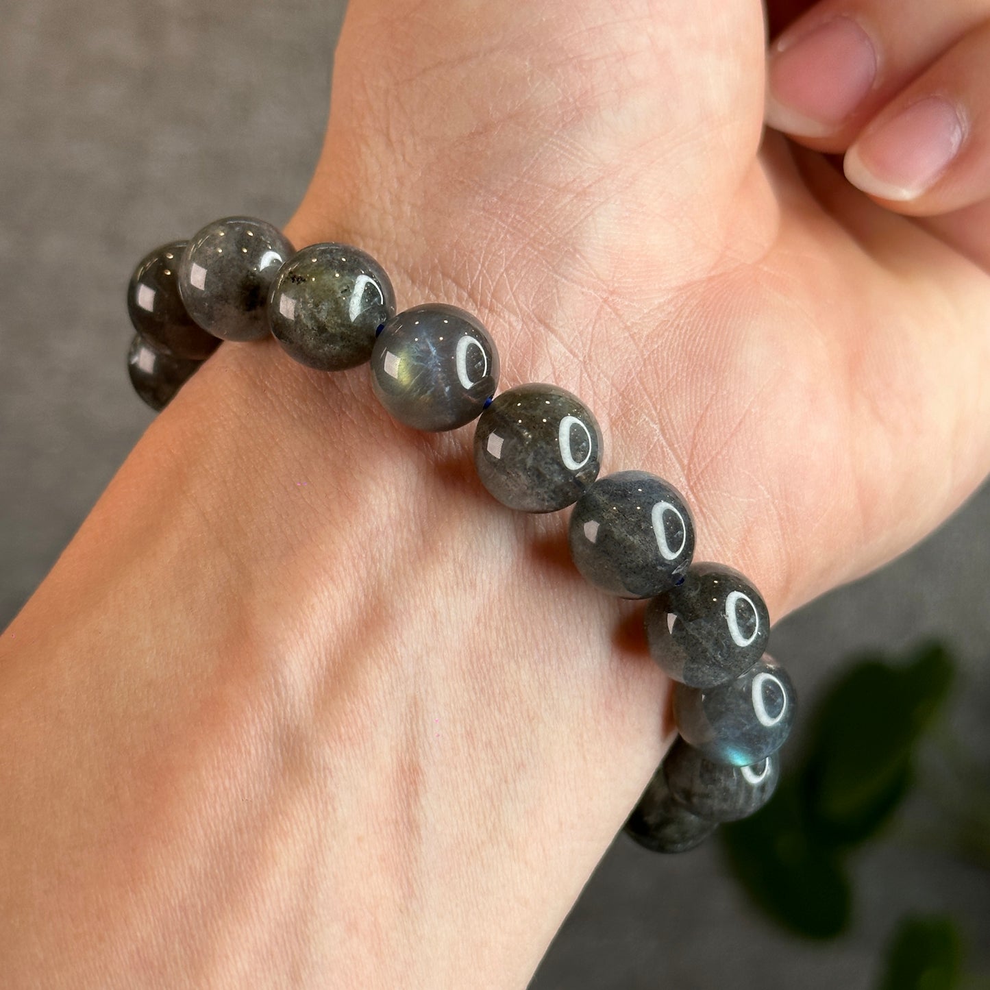 Dark Galaxy Labradorite Bracelet Size 11 mm