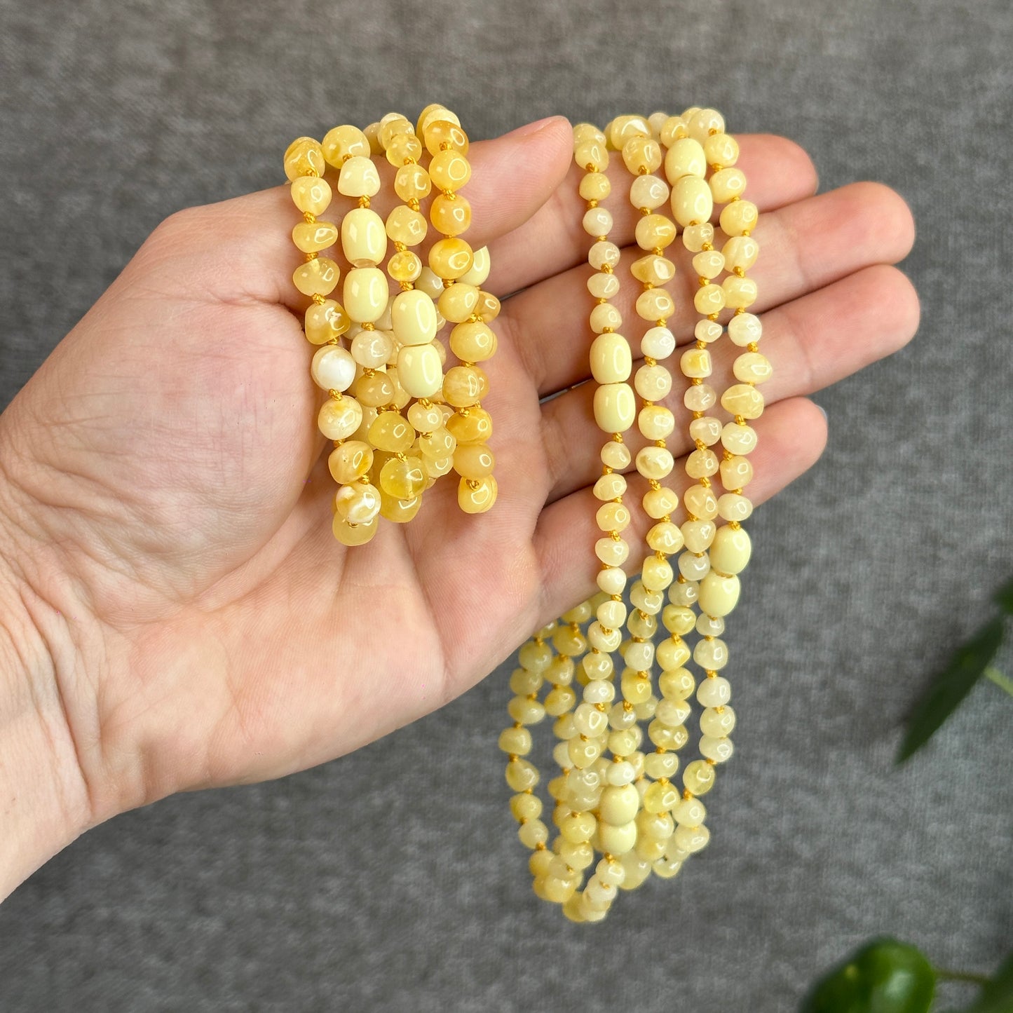 Amber Necklace and Bracelet Set for Kids