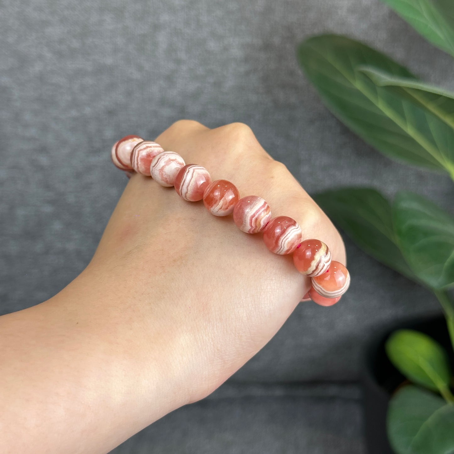 Rhodochrosite Bracelet Size 11 mm