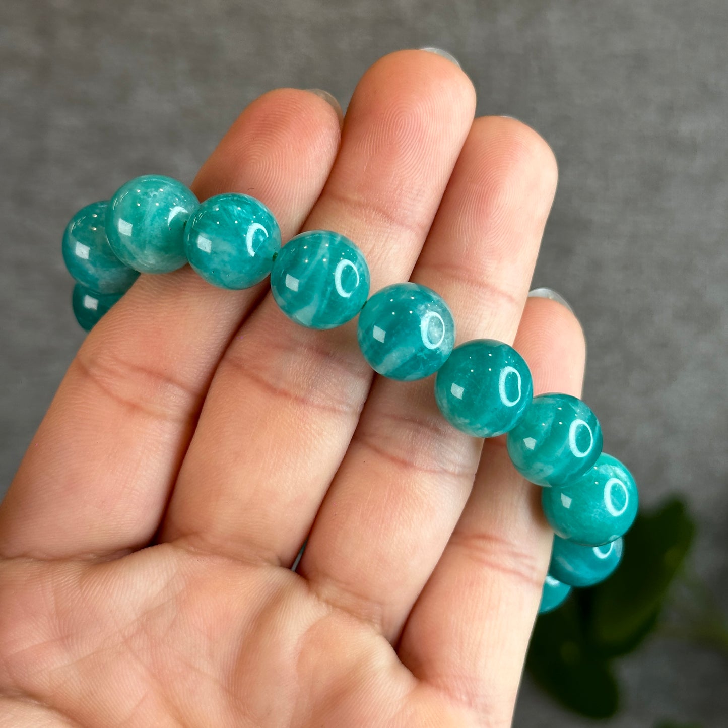 Deep Sea Russian Amazonite Bracelet Size 12 mm