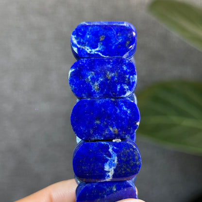 Square Lapis Lazuli Bracelet Size 19 mm