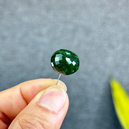 Natural Nephrite Jade Faceted Lu Thong Charm