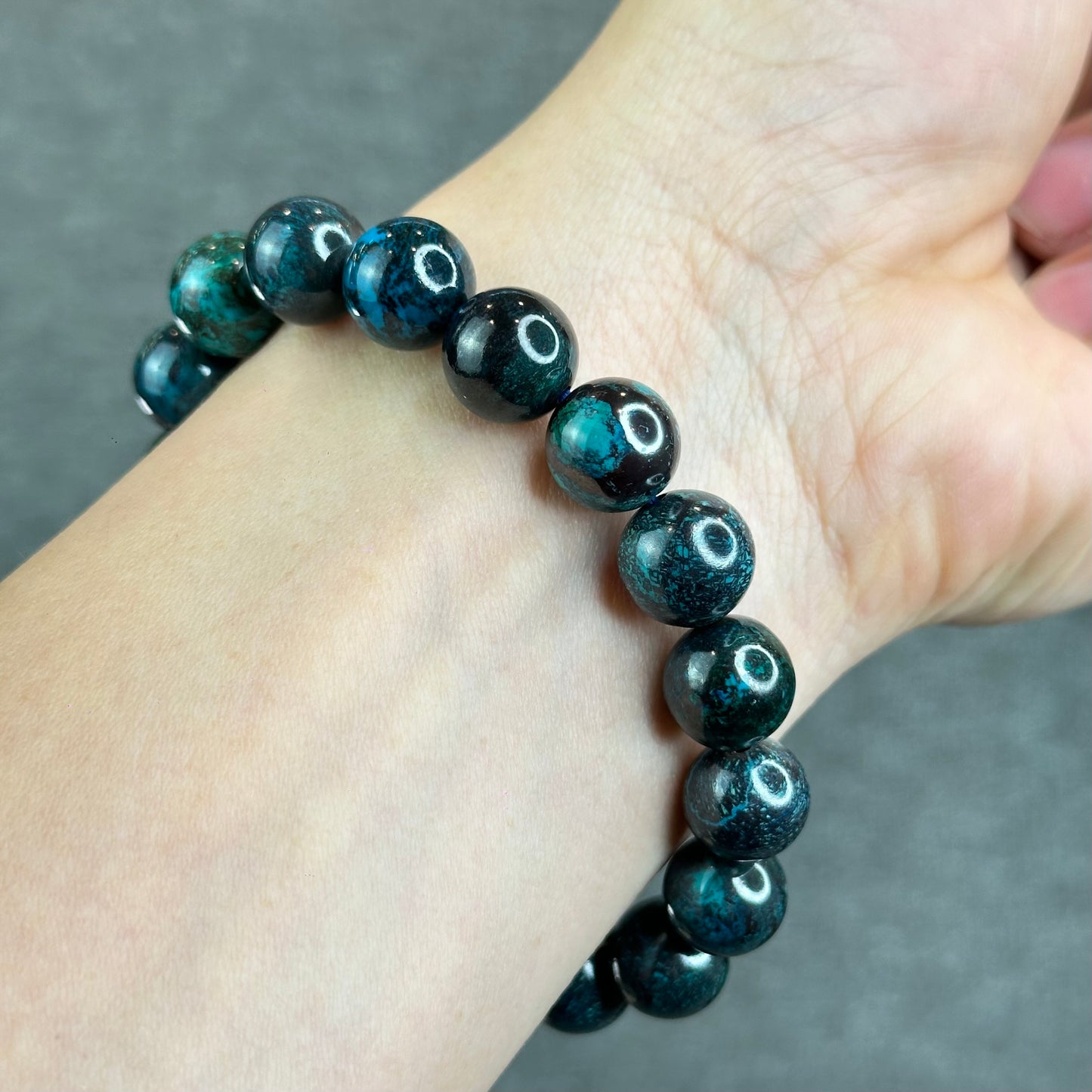 Natural Chrysocolla Bracelet Size 11 mm