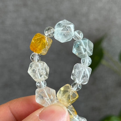 Octagonal Topaz Bracelet Size 10 mm