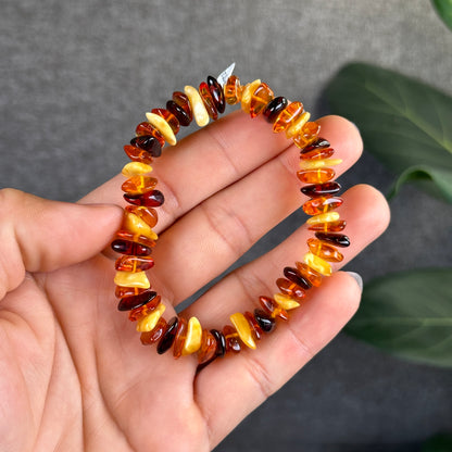 Multi Colour Amber Bracelet Size