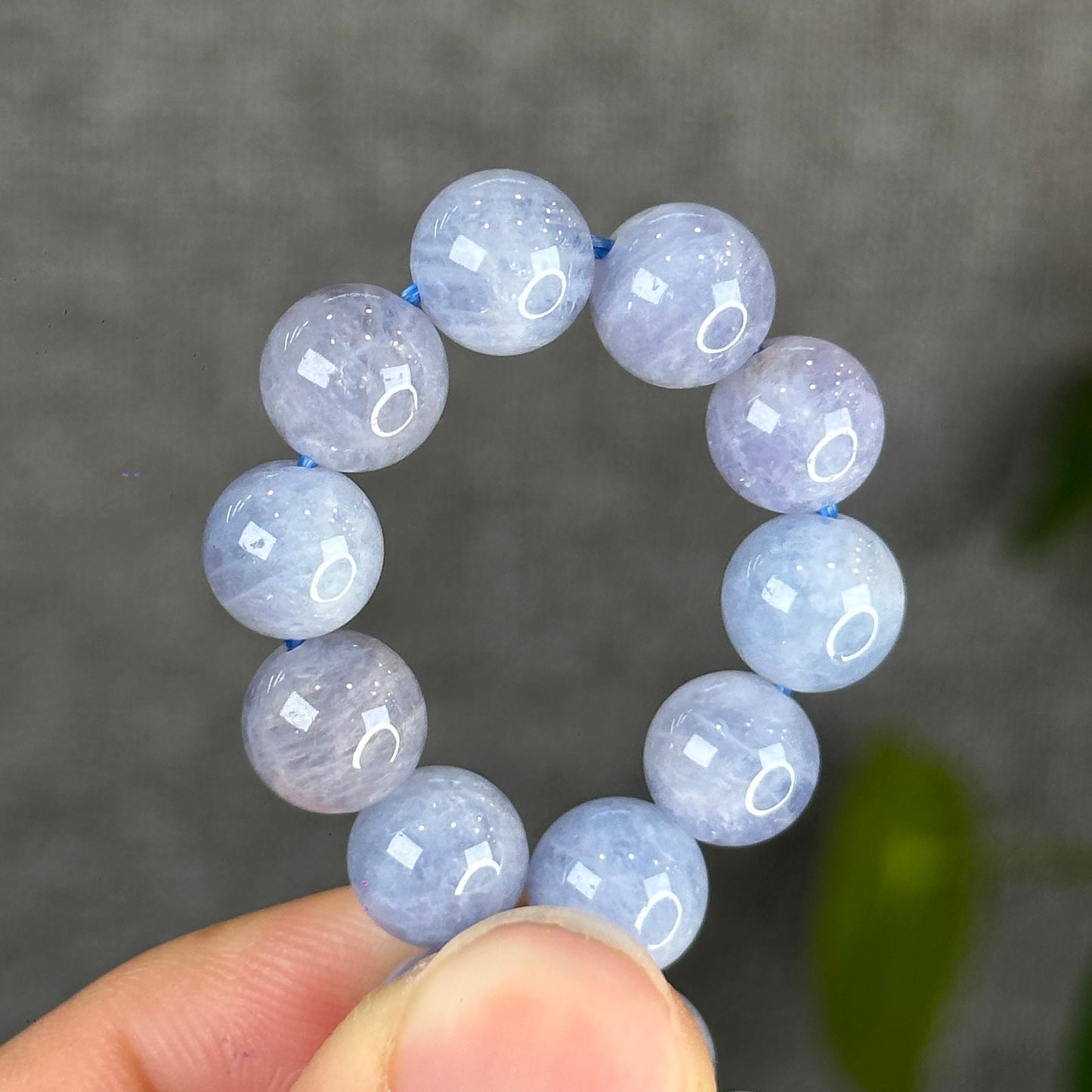 Blue Rose Quartz Bracelet Size 9 mm