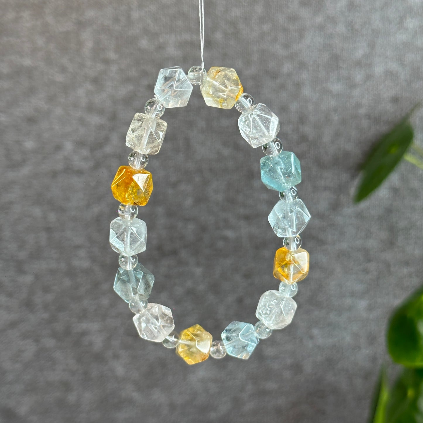 Octagonal Topaz Bracelet Size 10 mm