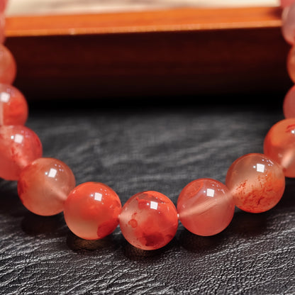 Natural Nan Hong Agate Bracelet Size 8.5 mm