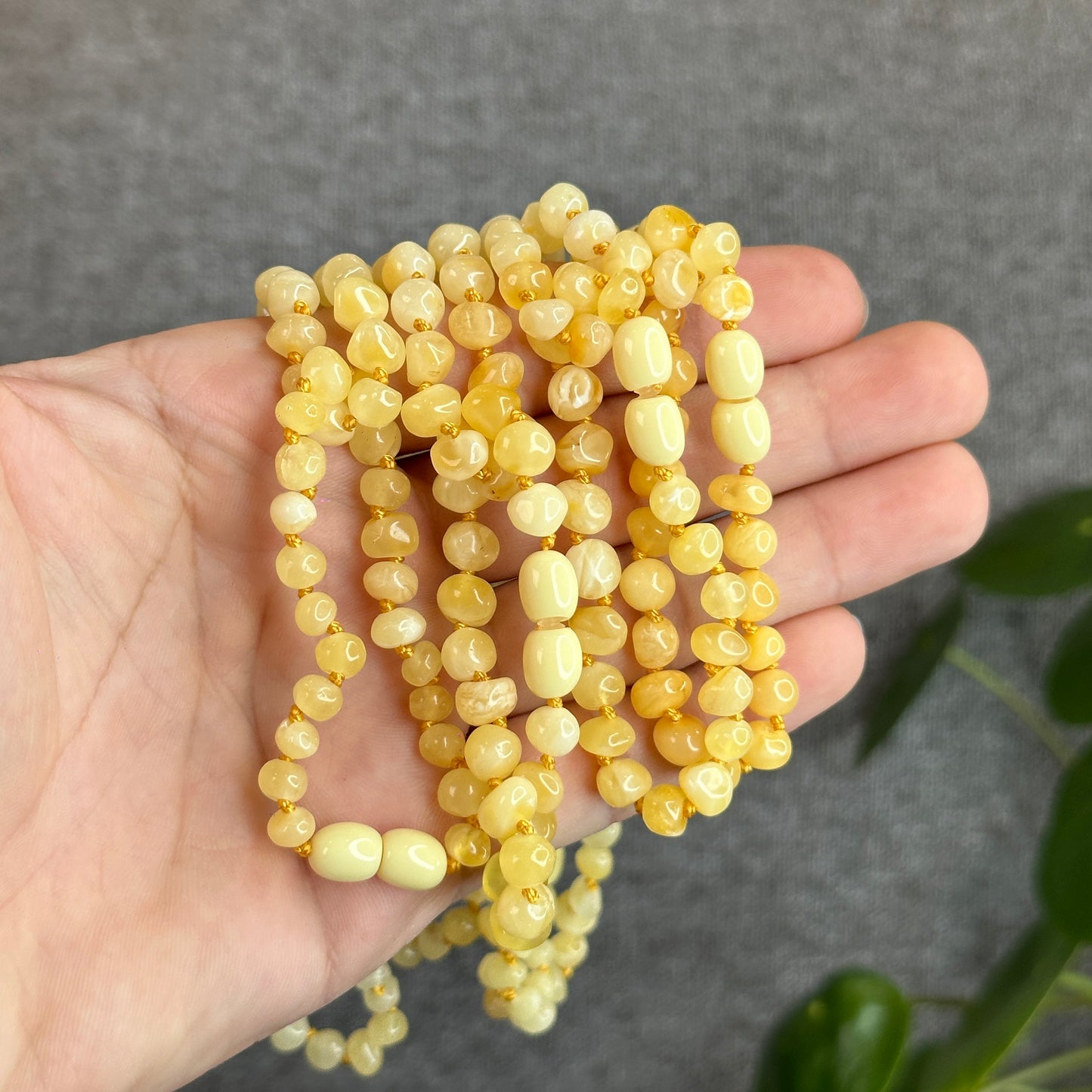 Amber Necklace and Bracelet Set for Kids