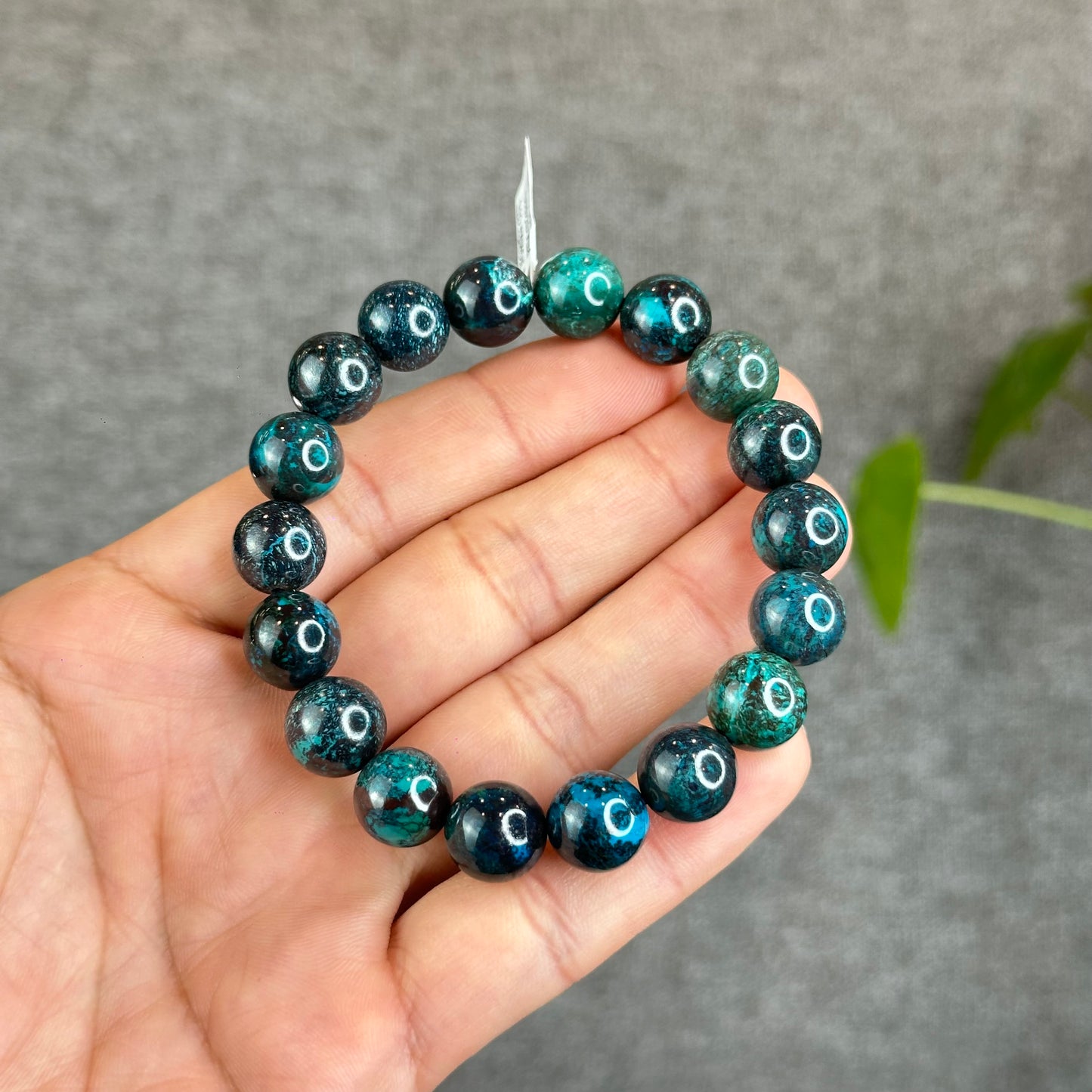 Natural Chrysocolla Bracelet Size 11 mm