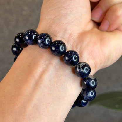 Blue Sodalite Bracelet Size 12 mm