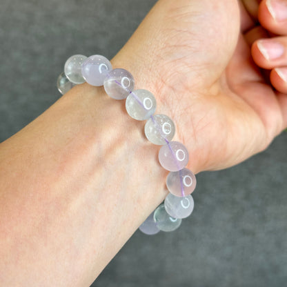 Natural Milky Fluorite Bracelet Size 11 mm