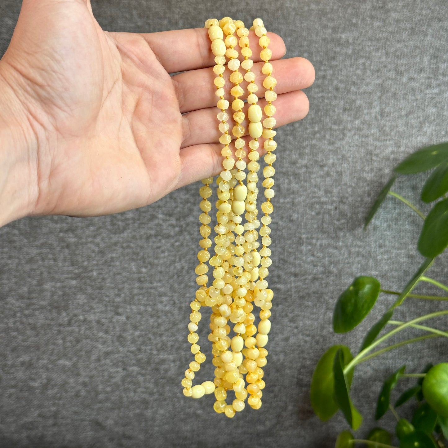 Amber Necklace and Bracelet Set for Kids