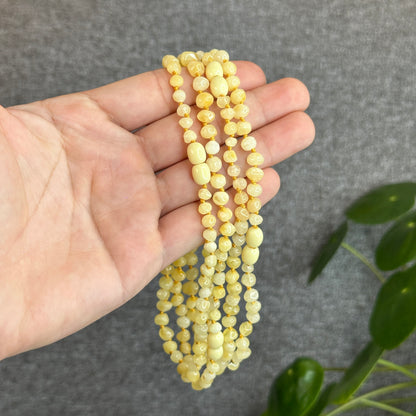 Amber Necklace and Bracelet Set for Kids