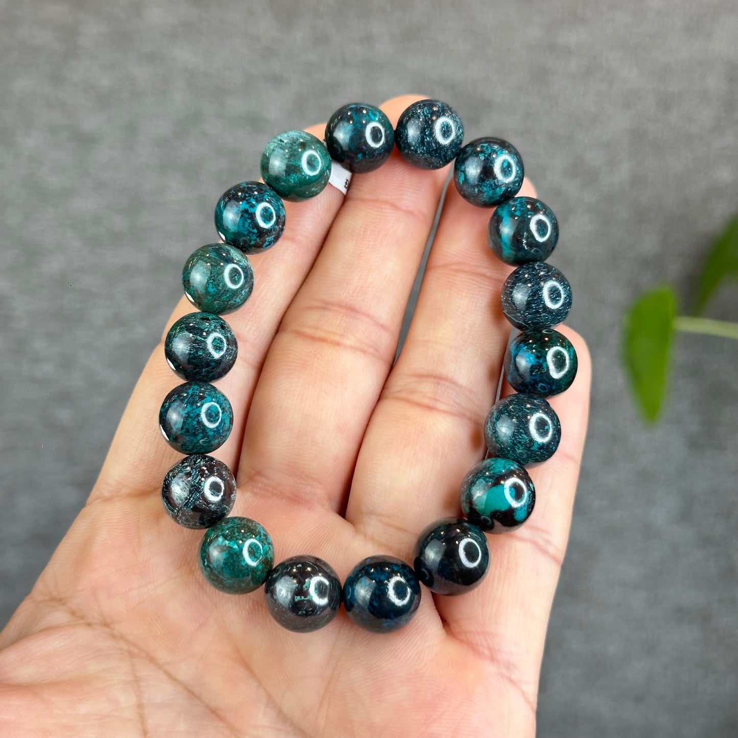 Natural Chrysocolla Bracelet Size 11 mm
