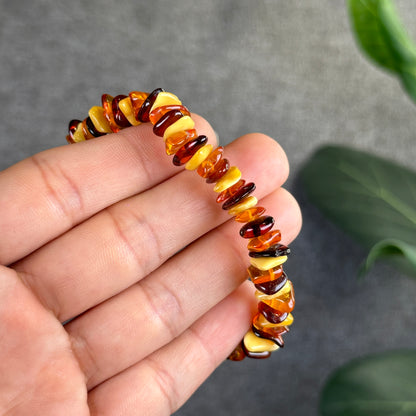 Multi Colour Amber Bracelet Size