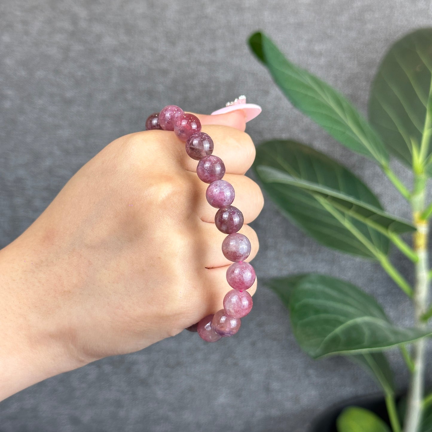 Pink Tourmaline Bracelet Size 9 mm