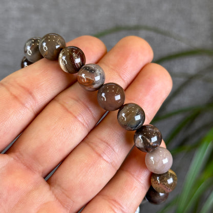 Natural Wood Fossil Bracelet Size 10 mm