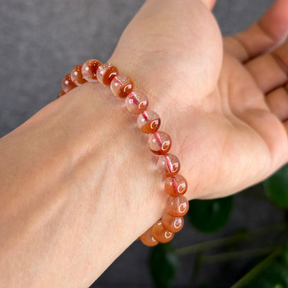 Red Amphibole Bracelet Size 8.2 mm