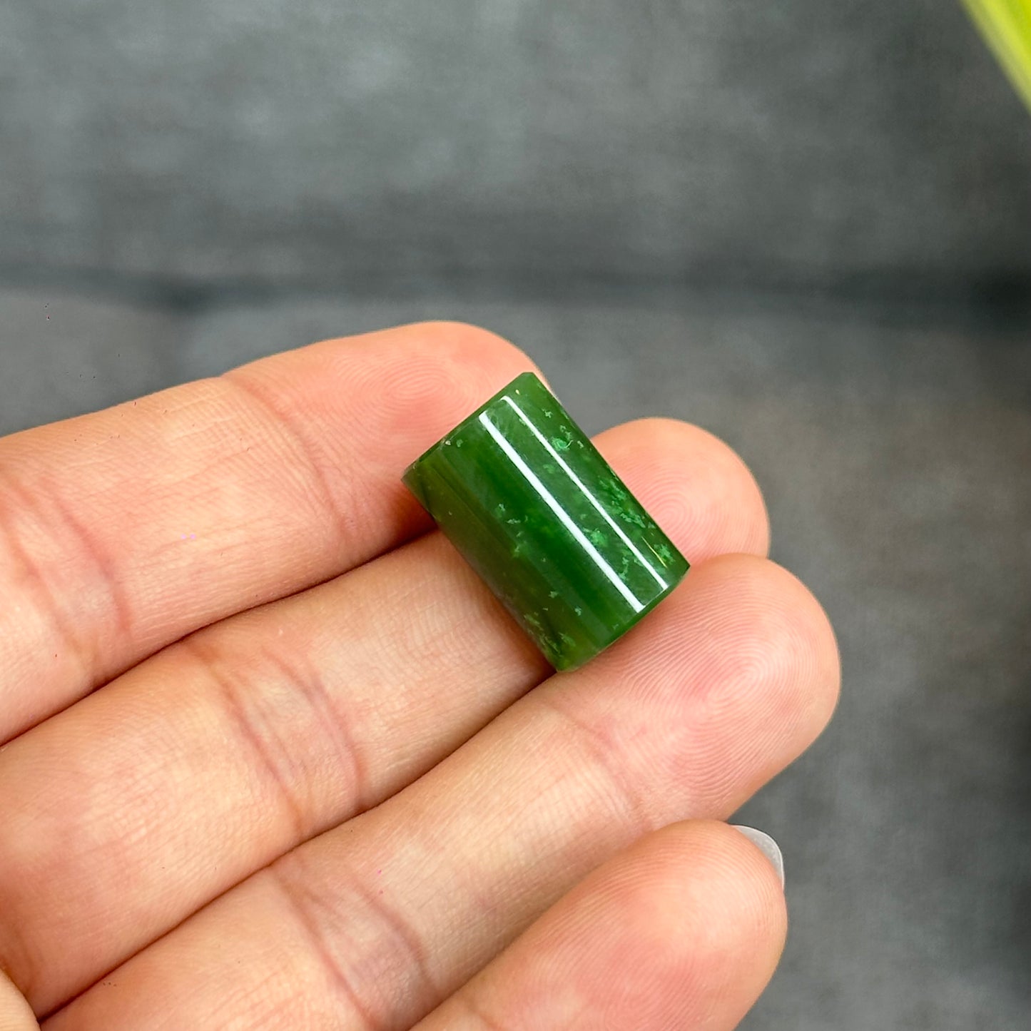Natural Nephrite Jade Lu Thong Charm