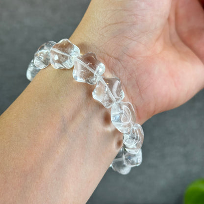 Star Natural Clear Quartz Bracelet Size 10x15 mm