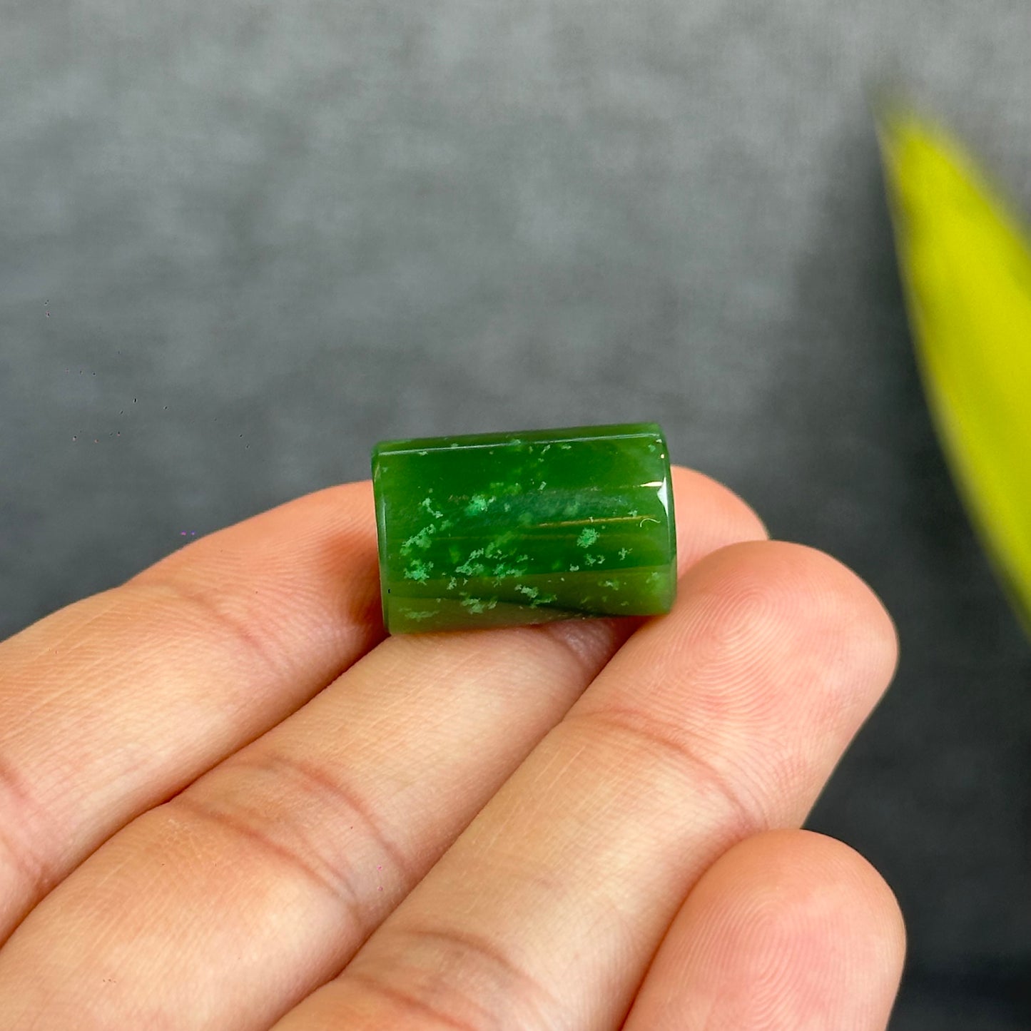 Natural Nephrite Jade Lu Thong Charm