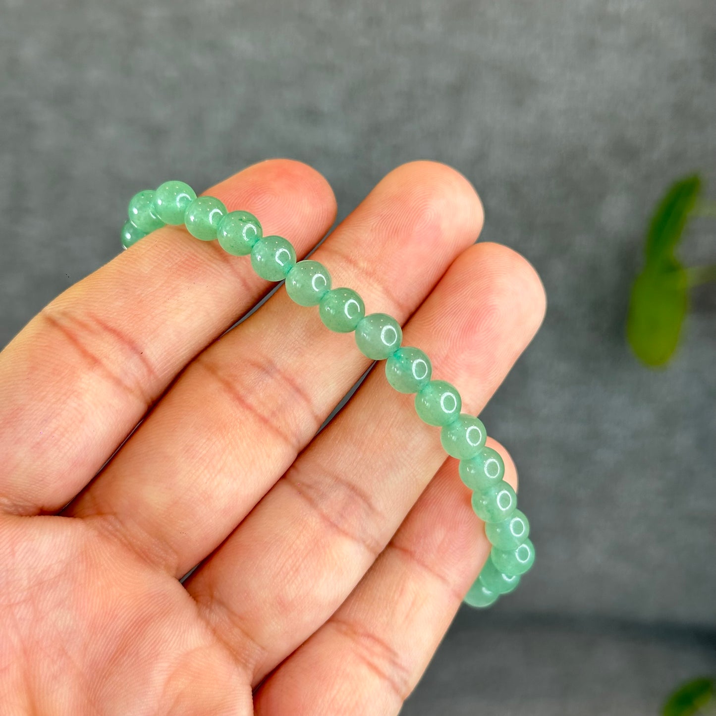 Natural Green Aventurine Bracelet Size 6 mm