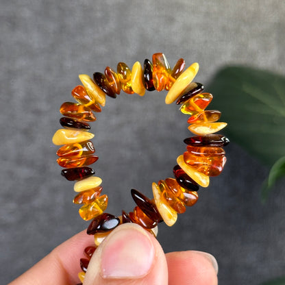 Multi Colour Amber Bracelet Size