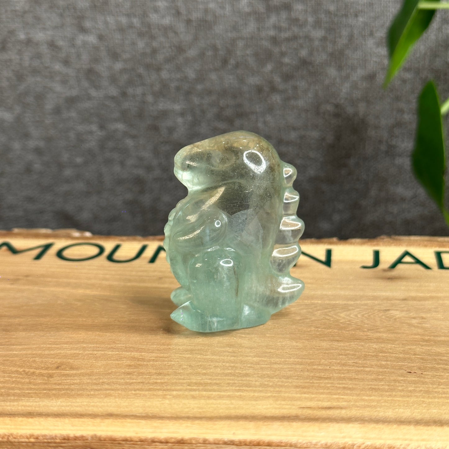 Green Fluorite Dinosaur Figurine