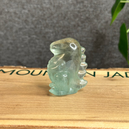 Green Fluorite Dinosaur Figurine