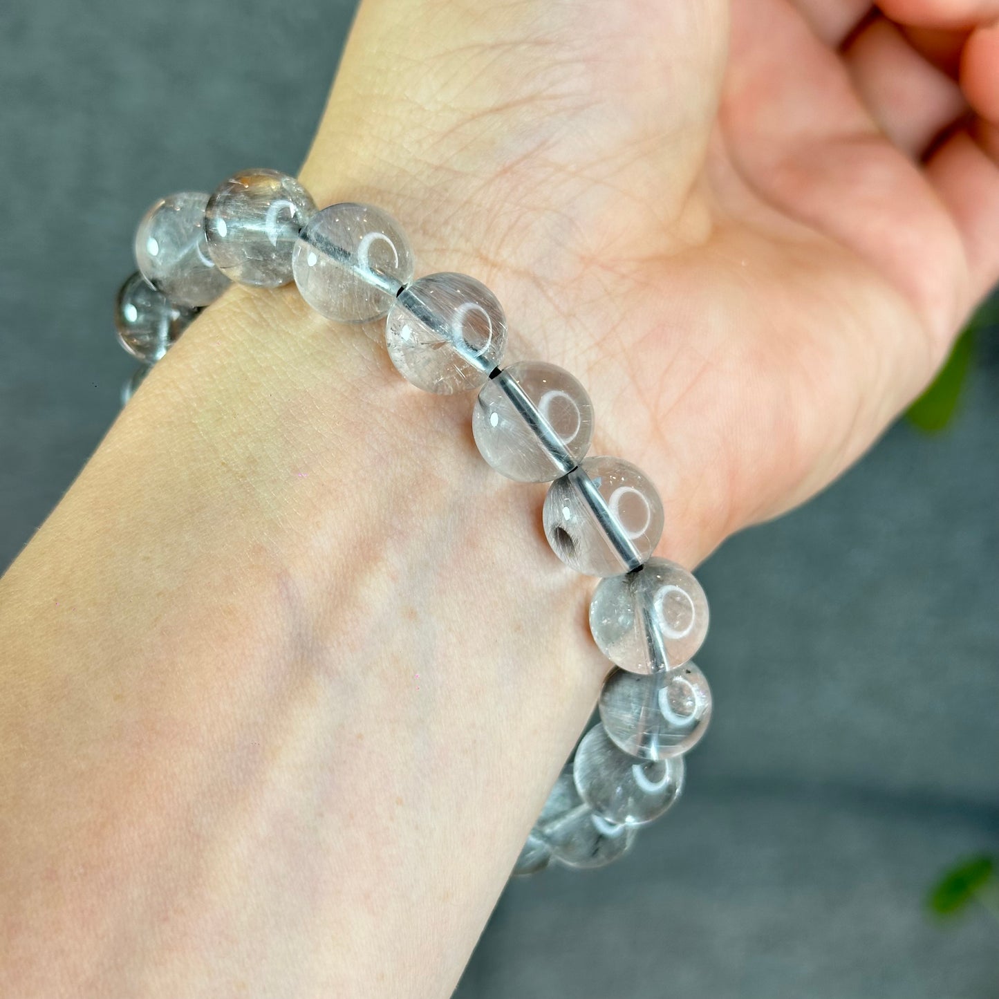 Bracelet Quartz Rutile Brookite Taille 11,5 mm