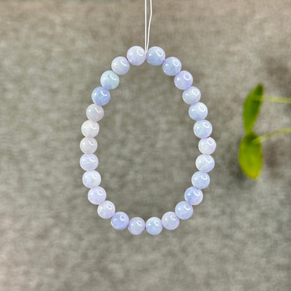 Natural Lavendar Jade Bracelet Size 7.5 mm