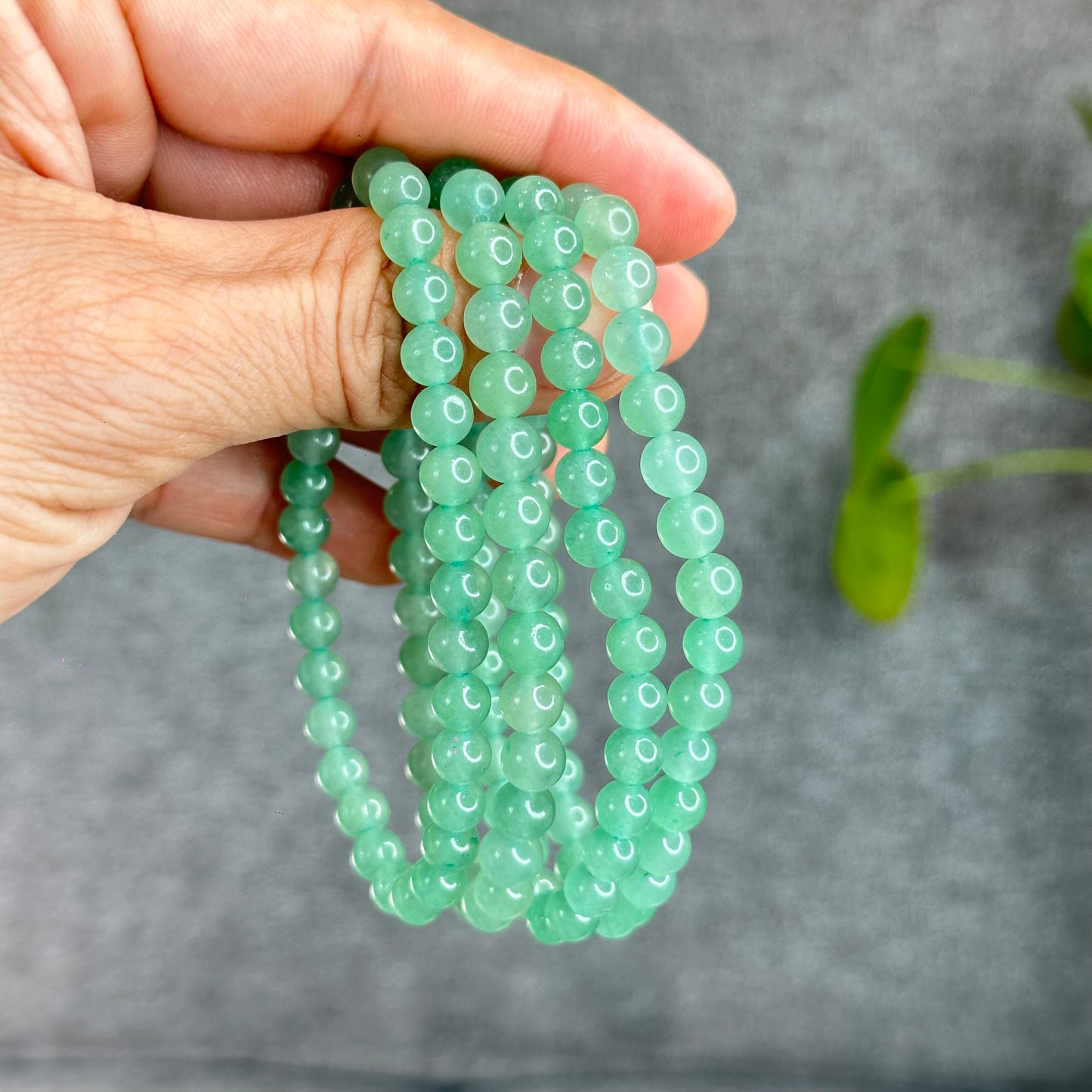 Natural Green Aventurine Bracelet Size 6 mm